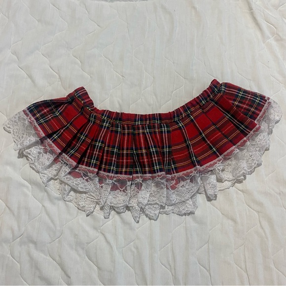 body rage Dresses & Skirts - 5/$25 Body rage micro mini plaid skirt y2k lace coquette Halloween punk